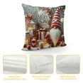 thumbnail image 4 of YANMS Decorative Throw Pillow Covers, Cute Gnome Candles Gift Boxes Pillow Cushion Cases, Let It Snow Quote Pillowcases Decor for Sofa Couch Bedroom Living Room Car, 4 of 5