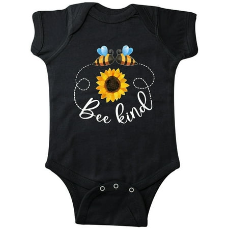 

Inktastic Bee Kind Bees and Sunflower Gift Baby Boy or Baby Girl Bodysuit