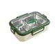 thumbnail image 2 of Fiambrera de acero inoxidable 304 | Tapa transparente | Compartimento Bento Contenedor para Oficina, Estudiantes | Calentador de alimentos calentado lleno de agua | Duradero Portátil, 2 of 8