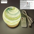 thumbnail image 3 of Lámpara de mesa con diseño de planeta y puesta de sol, lámpara de atmósfera con arcoíris, lámpara de noche con diseño de planeta errante, lámpara de noche, regalo de cumpleaños, 3 of 5
