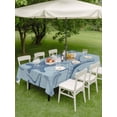 thumbnail image 4 of Outdoor Tablecloth with Umbrella Hole for Patio/Picnic/Party/Camping, Navy Blue Starfish Waterproof Table Cloth Rectangle Table Cover Washable, Coastal Ocean Summer Sea Nautical (60"x 102"), 4 of 8