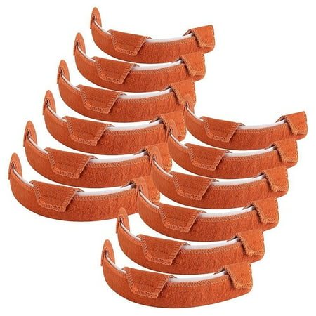 

Hard Hat Sweatband- Cotton Washable Hard Hat Self Adhesive Sweat Band Liner Reusable Hard Hat Helmet Sweat Pads 12PCS
