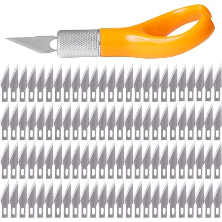 WA Portman Ergonomic Fingertip Hobby Knife with 100 Premium Steel #11 Blades
