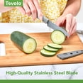 thumbnail image 4 of Tovolo Paring Knife with Cover, Set of 2 - Small Kitchen Knives with Sheath for Peeling, Slicing, Dicing & Cutting Fruits & Vegetables - Essential Cooking Supplies for Chefs - Stainless Steel, 4 of 6