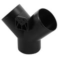 thumbnail image 1 of Phenofice Ventilation System Pipe Connection Connector Plastic Black 1Pack, 1 of 8