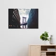 thumbnail image 2 of Dumbo Brooklyn Architecture and Buildings Wall Art Print Blue 30x20, 2 of 5