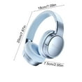 thumbnail image 3 of Active Noise Cancelling Headphones, Wireless Bluetooth Headphones Over Ear, 60H Playtime, HiFi Stereo Audio, Deep Bass, Built-in Mic, Memory Foam Ear Cups for Home Office, 3 of 6