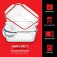 thumbnail image 3 of 28 Cup Extra Large Glass Storage Container with Lid (220 Ounces), Oven Safe Large Glass Container with Handle, Large Glass Food Storage Container with Airtight Locking Lid with Handle, Freezer Safe, 3 of 7