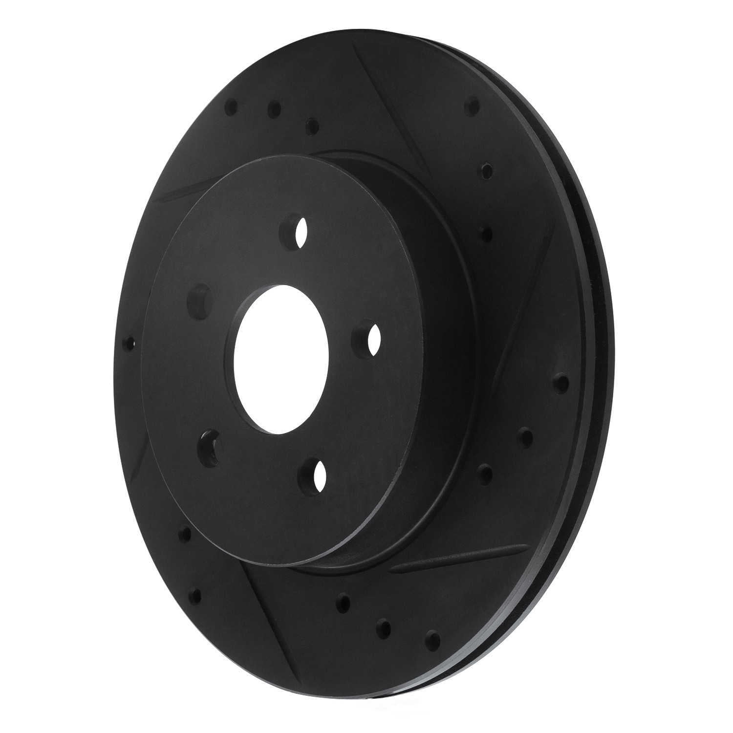 Dynamic Friction Company 633-52009R DFC Brake Rotor - Drilled And Slotted - Black