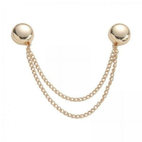 Segolike 5xMagnetic Clothing Clip for Fitting Clothing Cinch Clip for Sleeve Cuff Dress Gold