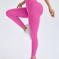 thumbnail image 4 of VBVC Women's High Waist Seamless Leggings,Tummy Control Stretch Yoga Pants For Women,Ladies Butt Lifting Workout Trousers,Hot Pink,S-L, 4 of 8