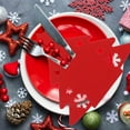 thumbnail image 4 of Uxgjfwu Christmas Cutlery Holder Set, Tree Shaped Knife and Fork Bag for Holiday Party Tableware, Table Setting Gift, 4 of 6