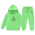 thumbnail image 7 of Gaexia Back To School Outfits for Boys Boys Track Suit Sweatshirt and Pants Jogger Set Solid Color Hoodie Sets 2 Pieces Sweat Suits for Boys,za08-Mint Green,110, 7 of 7