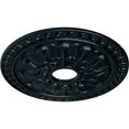 thumbnail image 3 of Ekena Millwork 18"OD x 3 1/2"ID x 1 3/8"P Warsaw Ceiling Medallion (Fits Canopies up to 3 1/2"), Hand-Painted Night Shade, 3 of 6