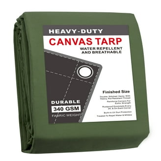 Waxed Canvas Tarp 3×4 Xpose Safety Canvas Tarp - Tan 12' x 24' Duck Canvas Heavy Duty 12