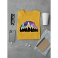 thumbnail image 3 of "Adventure awaits" Men Gold T-Shirt, Male Small, 3 of 5
