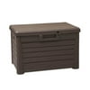 Toomax 31 Gallon Wood-Style Florida Compact Storage Deck Box, Brown
