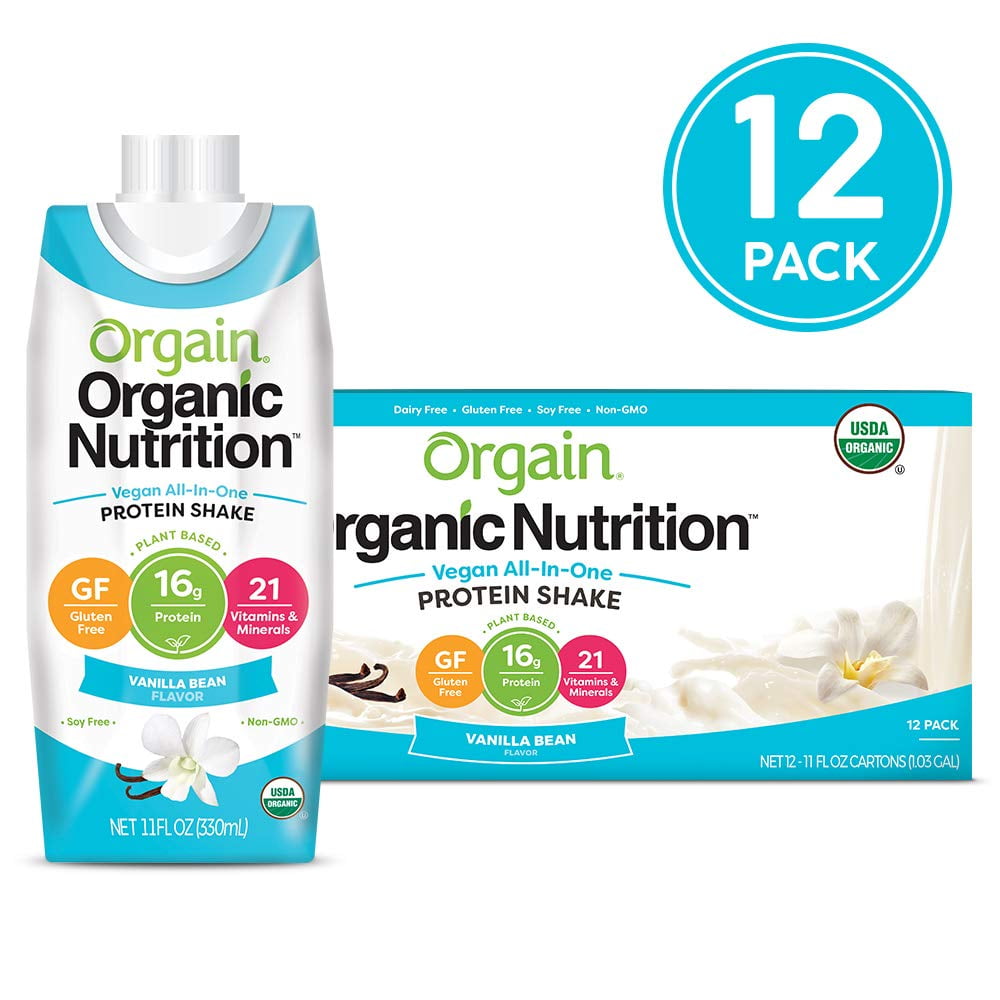 Orgain Organic Vegan Plant Based Nutritional Shake, Vanilla Bean Meal