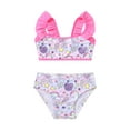 thumbnail image 3 of iEFiEL Little Girls Two Piece Fish Scales Tankini Swimsuit Top with Briefs Summer Beachwear Pegasus Colorful 2T, 3 of 7