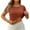 Brick Red#9527, variant on Women's Short Sleeve T Shirts With Built In Bra Solid Color Loose Summer Tees for Women