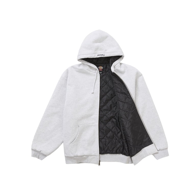 Supreme Men's Dickies Quilted Lined Zip Up Hooded Sweatshirt