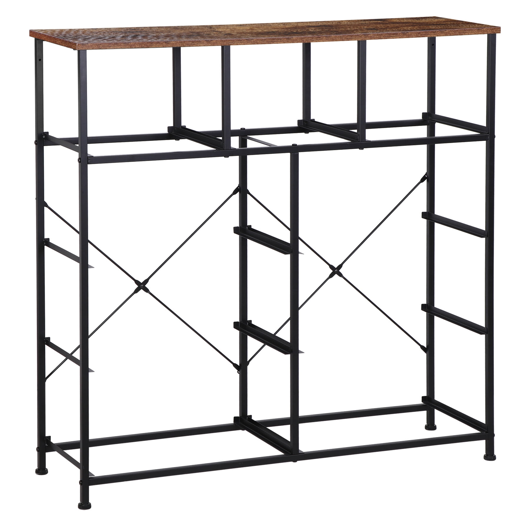 ZENY Large Wood Dresser with Steel Frame, 11.8" x 39.3" x 39.3"