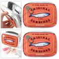 thumbnail image 4 of Cosméticos Sardinas Enlatadas Almacenamiento Bonita Creativa para El 2 Uds. Color Naranja, 4 of 5