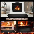 thumbnail image 3 of Tapis de protection Ignifuge pour Cheminée 80 x 50 cm, Tapis Ignifuge, Tapis de protection durable, Tapis Ignifuge Multi-Couches, Tapis Ignifuge devant la Cheminée, 3 of 4