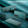thumbnail image 4 of ShellTech for Samsung Galaxy Z Fold 7 Case, Premium PU Leather+TPU Slim Wallet Case Flip Cover with [RFID Blocking][Card Holder][Stand Function] Shockproof Protective,Green, 4 of 11