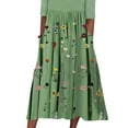 thumbnail image 5 of JustVH Women Casual Floral Dresses Half Sleeve Round Neck Pockets Midi Dress, 5 of 5