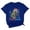 Blue, variant on Active Tops Women Elegant Hanukkah Graphic Tee for Women — Casual Short Sleeve Top with Inspiring Letter Print for Everyday Comfort and Festive Celebration ( Black S