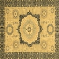 thumbnail image 1 of Ahgly Company Indoor Square Abstract Brown Modern Area Rugs, 6' Square, 1 of 4
