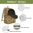 thumbnail image 4 of Paisley Backpack for School College Gift, Boho Chic Durable Daypack with Laptop Sleeve, Multiple Organizer Pockets, Lightweight, 4 of 5