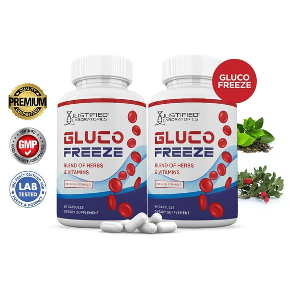 (2 Pack) Glucofreeze  Premium Formula 688MG 120 Capsules