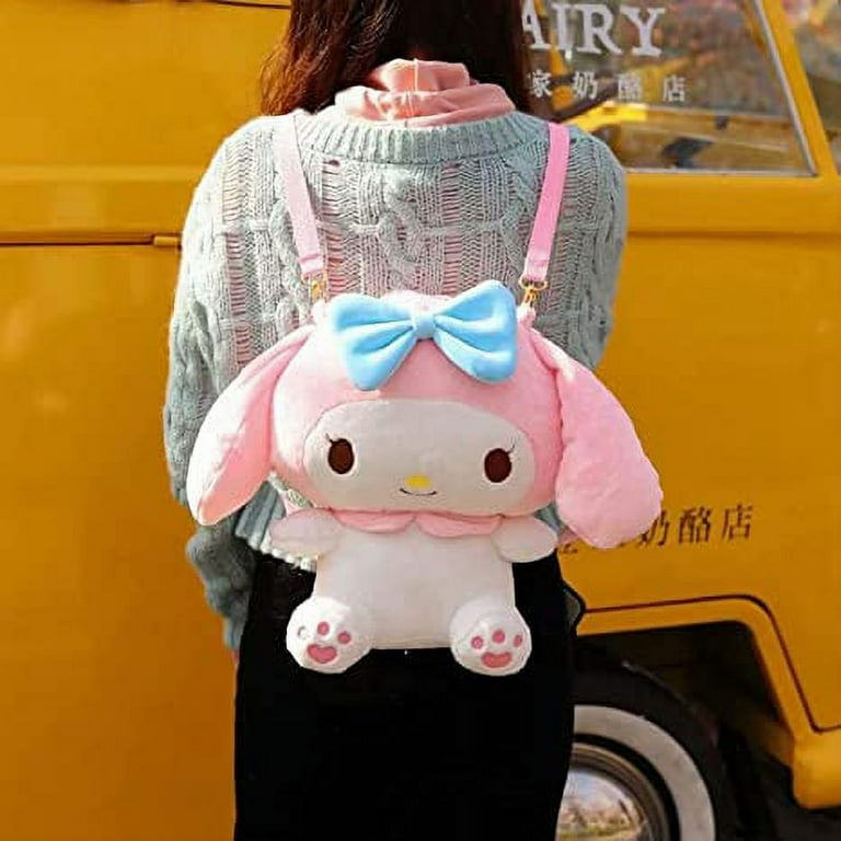 Cute Cartoon 3D My Melody Plush Backpack My Melody Backpack Shoulder Bag Doll Bag for Birthday Gifts Walmart