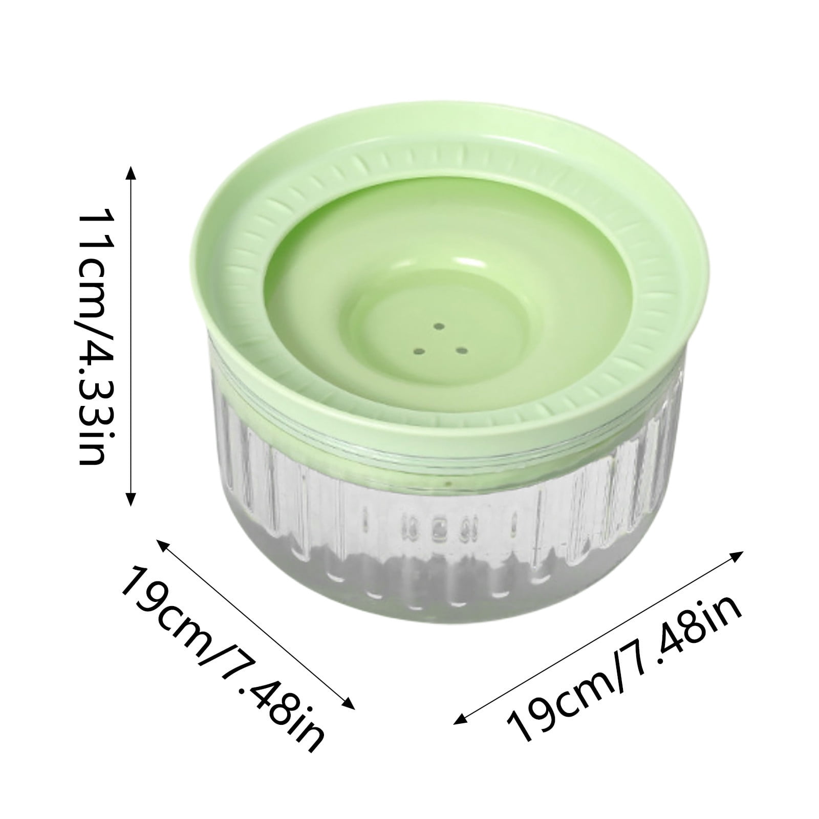 1.8L Dog Water Bowl No Spill Capacity Spill Proof Slow Drinking Water Feeder No Splash Pet Water Bowl Vehicle Carried Travel Dog Bowl for Sloppy Messy Drinkers Cats