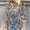Dark Blue, variant on Graphic Tees for Women'shirts Summer 3/4 Sleeve Lace V Neck Dressy Tops Floral Blouses for Women Fashion Daily Wear Blue M