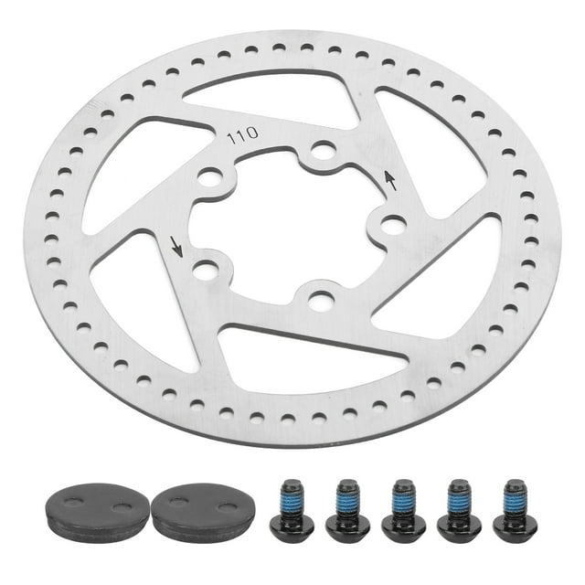 Freno de disco trasero de 5 orificios y 110 mm con potencia de frenado mejorada y pastillas para patinete eléctrico M365