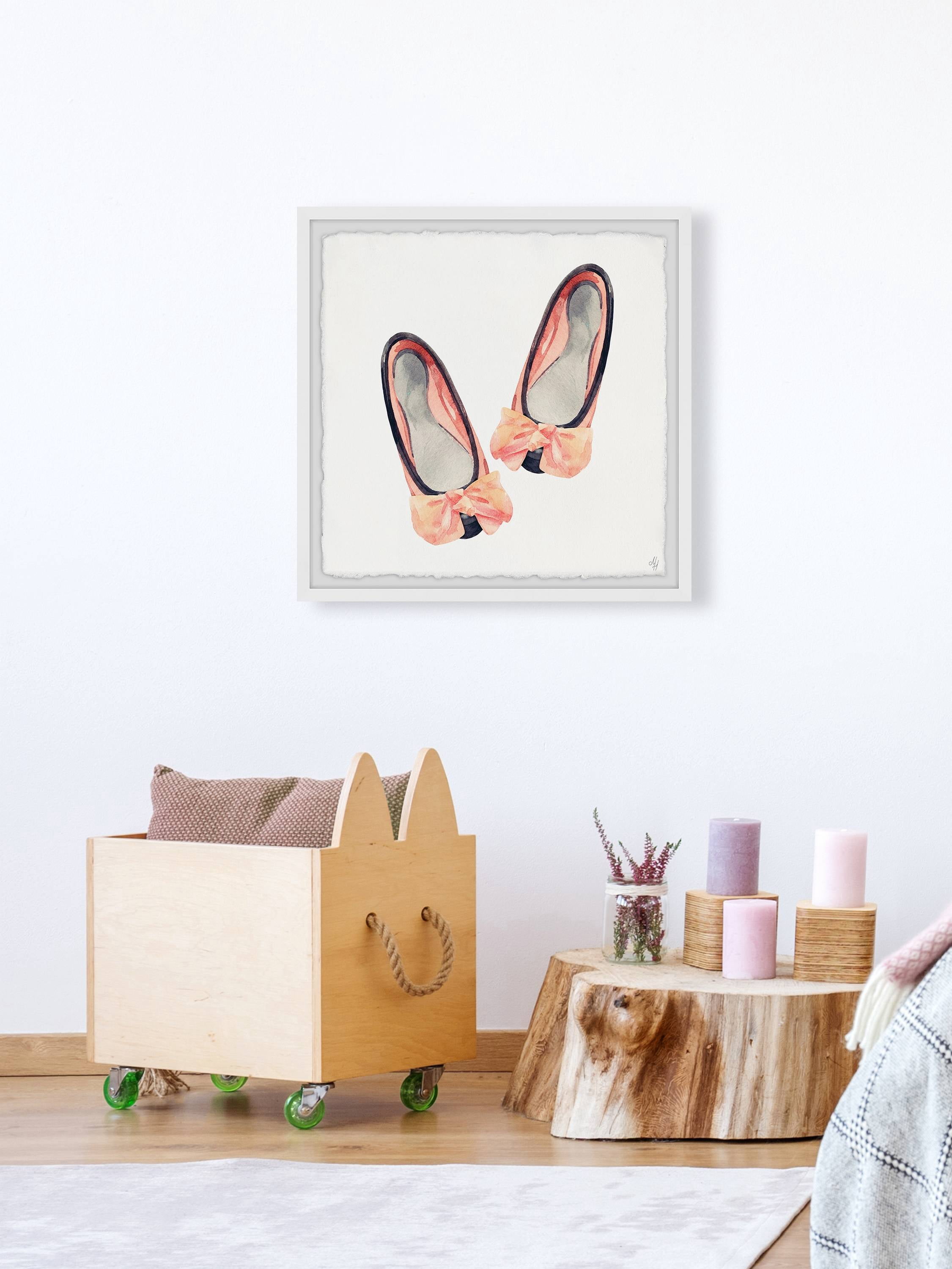 Marmont Hill Little Bow Flats Framed Wall Art, 12.00" x 1.50"