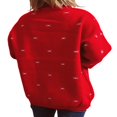 thumbnail image 4 of Tricot pour Femmes Imprimé Christmas Bear Épais, 4 of 9