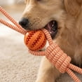 thumbnail image 4 of Moonsky Dog Rope Ball Toy, Durable Rubber Knot Ball for Aggressive Chewers and Molar Teeth Cleaning for Indoor Play, 4 of 6