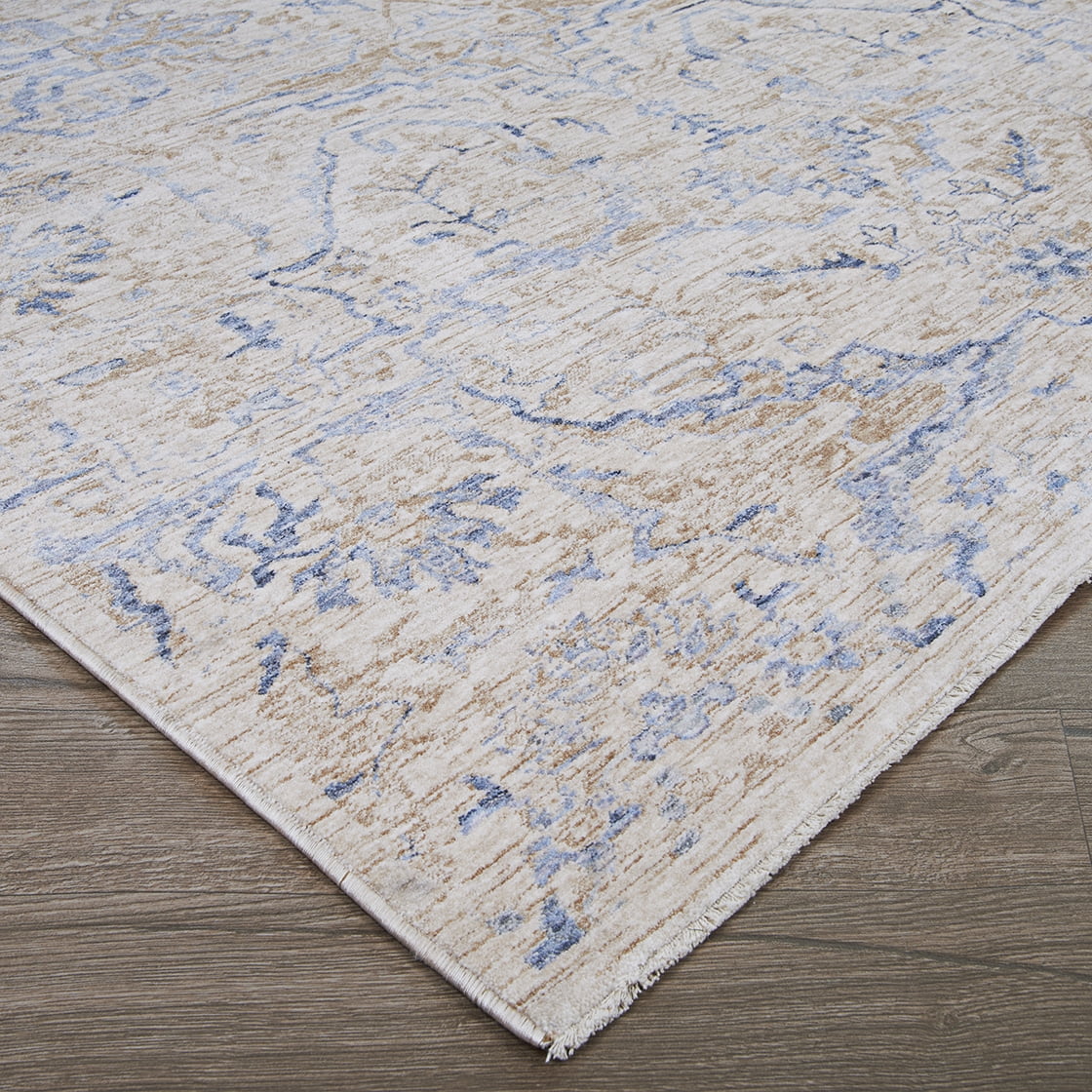 Couristan Couture Ballerine Area Rug, 2'2" x 8'11" Runner, Burnished Gold-Denim