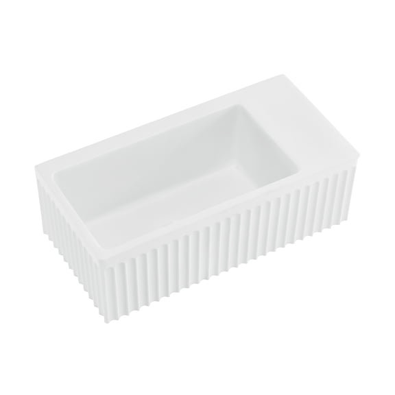 Limoges 24” Rectangle Wall-Mount Bathroom Sink in Matte White