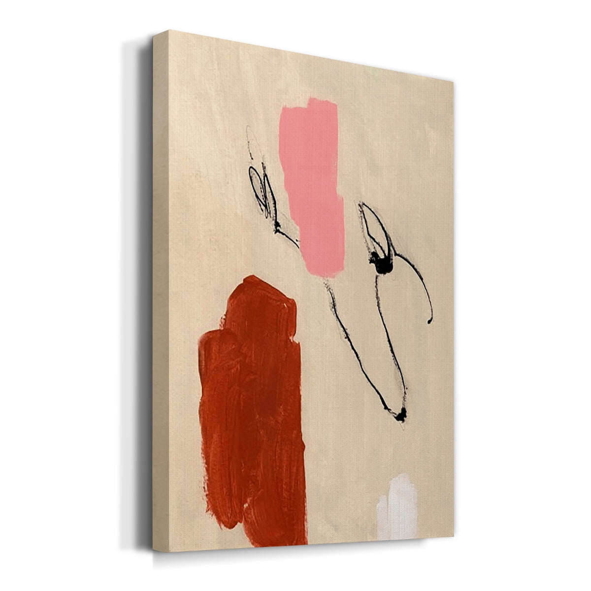 Terra Rosa Abstract I Premium Gallery Wrapped Canvas - Ready to Hang