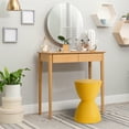 thumbnail image 5 of Plastic Hourglass Side Table Bedroom Nightstand, Yellow, 5 of 8