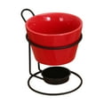 thumbnail image 4 of Juego de olla para fondue, calentador de mantequilla con rejilla de hierro, electrodomésticos de cocina, olla de porcelana para fundir rojo, 4 of 9