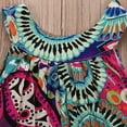 thumbnail image 6 of Franhais Toddler Baby Girl Sleeveless Dress Round Neck Bohemian Print Sundress Long Dress, 6 of 7