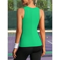 thumbnail image 2 of ANFERRY Ribbed Workout Tank Tops for Women Seamless Full Length Athletic Camisole with Built in Bra, 2 of 7