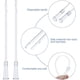 thumbnail image 3 of 30 piezas de suministros para enema, tubos de enema de repuesto de PVC blanco, manguera de enema, kit de enema no tóxico con extremo redondeado flexible para inserción suave, grosor FR12, 3 of 5