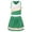 Green, variant on Girls Cheer Leader Uniform High School Cheerleading Carnival Party Dress A Black 6